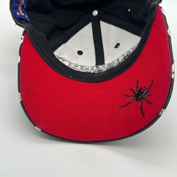 American Chopper Black Widow Hat Black Hook Loop Baseball Cap - Picture 6 of 6